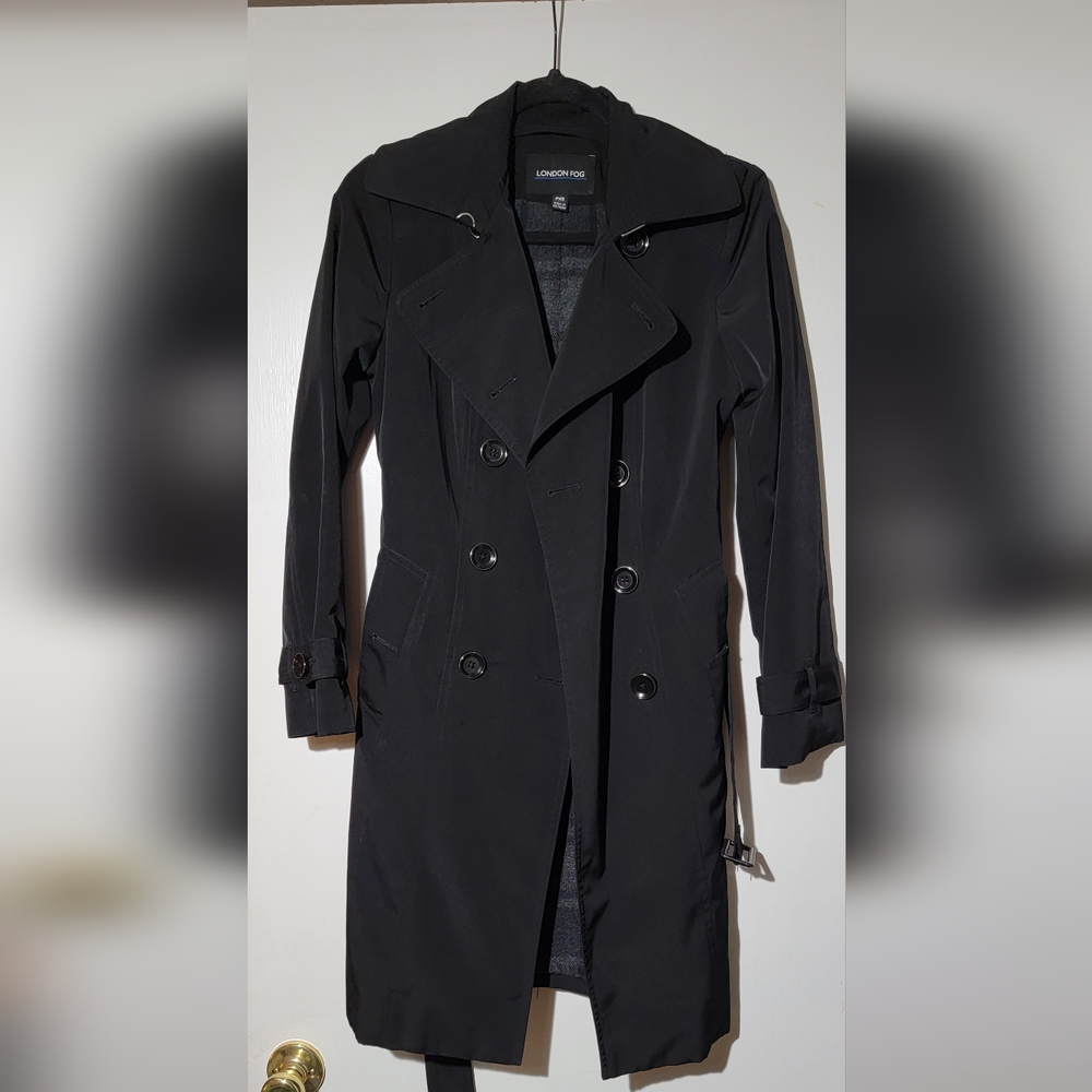 London Fog double-breasted raincoat